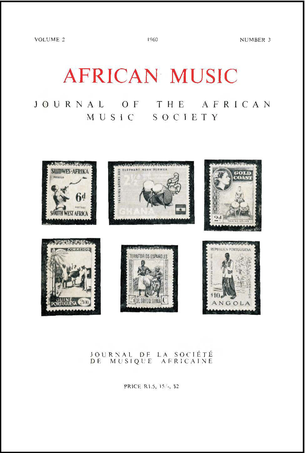 					View Vol. 2 No. 3 (1960): African Music: Journal of the African Music Society
				