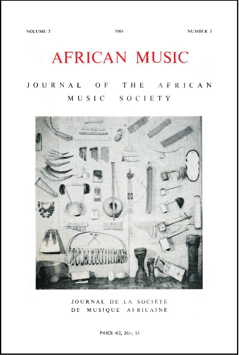 					View Vol. 3 No. 3 (1964): African Music: Journal of the African Music Society
				