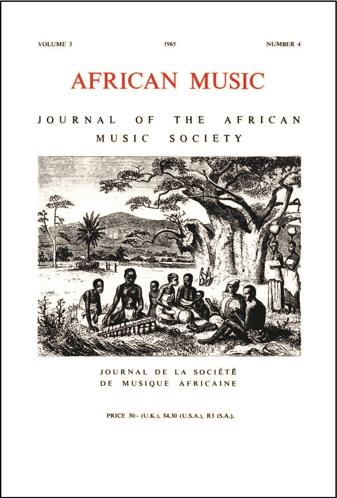 					View Vol. 3 No. 4 (1965): African Music: Journal of the African Music Society
				