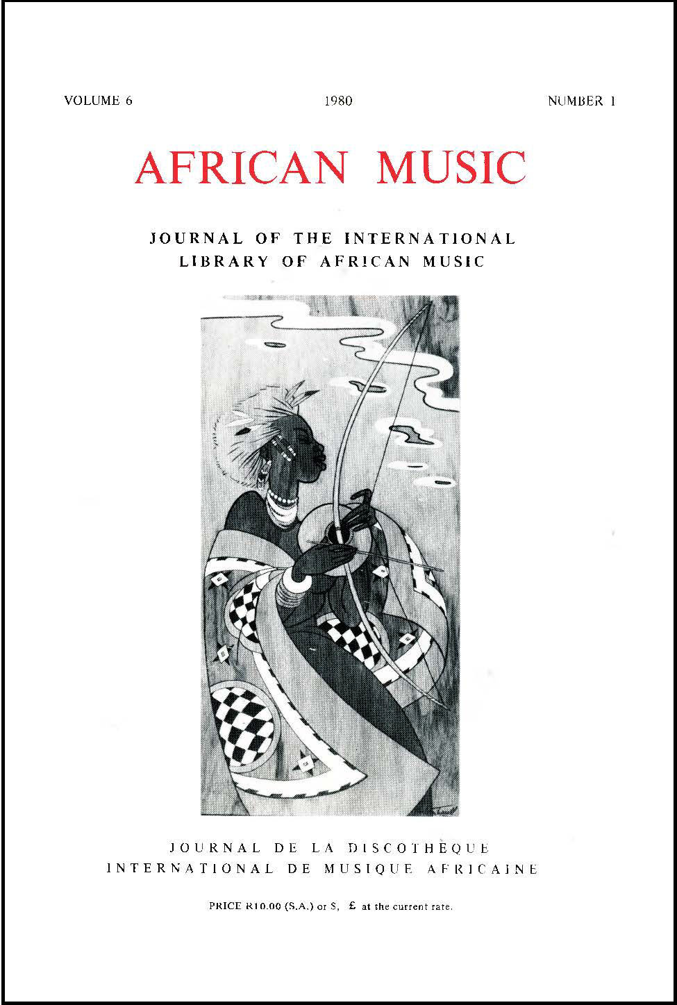 					View Vol. 6 No. 1 (1980): African Music: Journal of the International Library of African Music
				