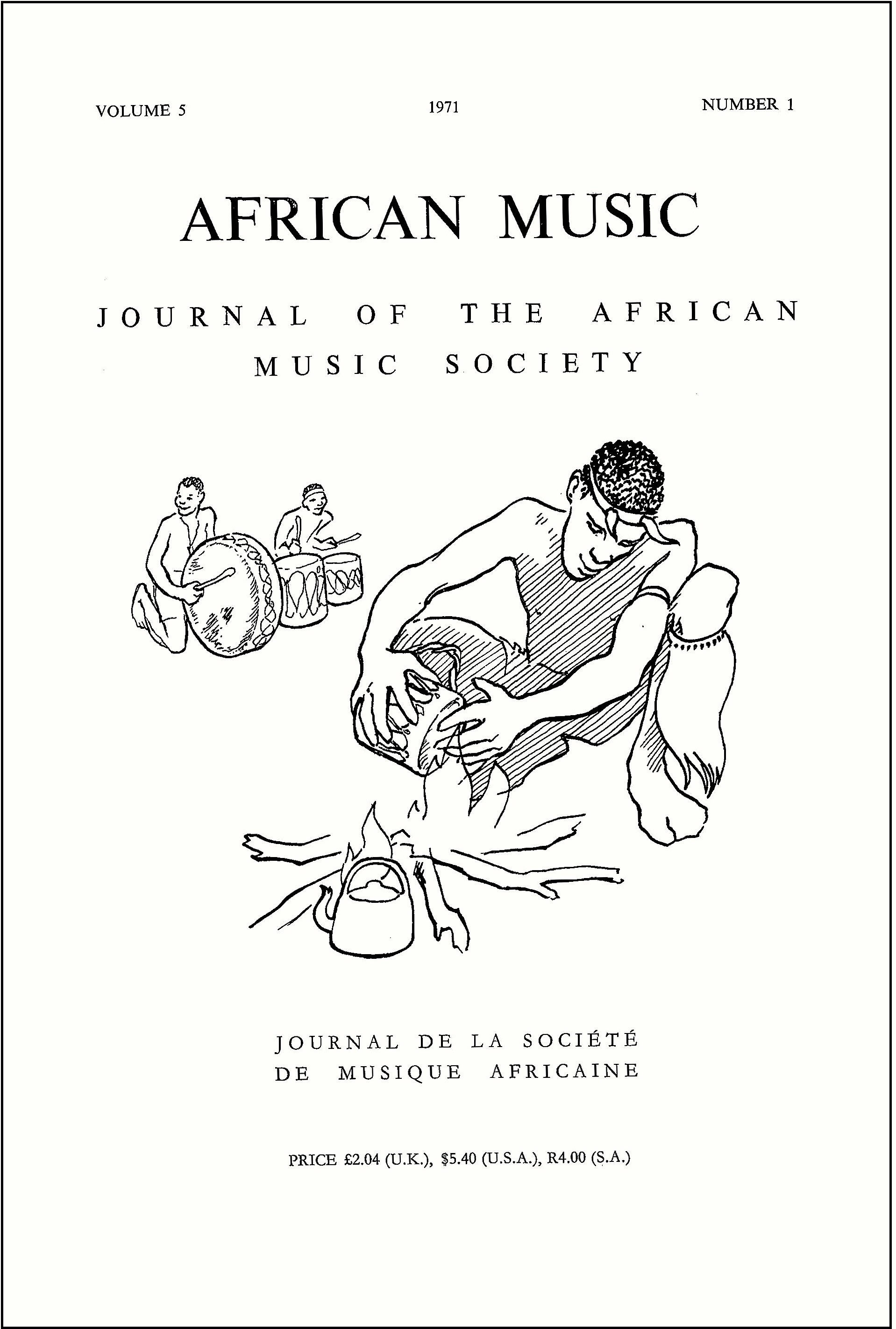 					View Vol. 5 No. 1 (1971): African Music: Journal of the African Music Society
				