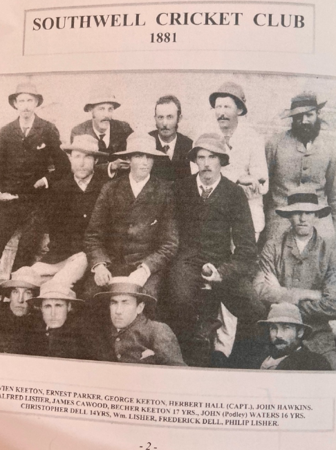 Southwell Cricket Club 1881